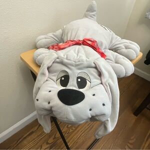 Pound Puppies Collector’s Edition Mike Bowling Grey Puppy With Red Bow